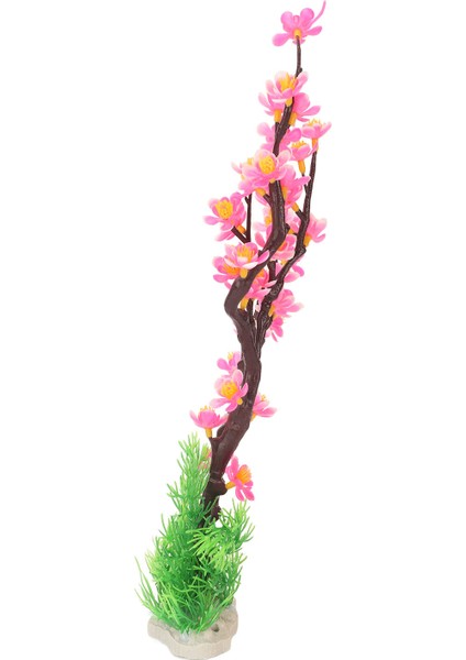 Akvaryum Çiçek Dekorasyonu Simülasyon Yapay Peyzaj Erik Çiçeği Balık Tankı Bitkiler Akvaryum Dekor Için Pembe (Yurt Dışından) indirimleri