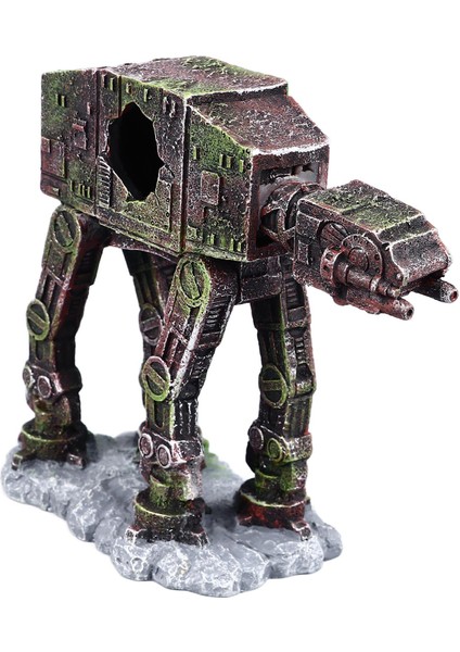 Akvaryum Robot Köpek Dekorasyon Reçine Istikrarlı Taban Balık Tankı Hideout Heykeli Süs Ev Için S (Yurt Dışından) fiyatları