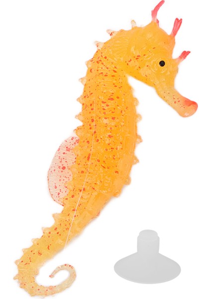 Aquariumsyellow Için Emme ile Simülasyon Denizatı Gerçekçi Aydınlık Silikon Hipokampus (Yurt Dışından)