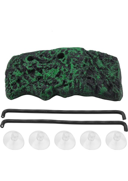 Yarı Sucul Hayvanlar Için Vantuzlu Otomatik Su Kaplumbağası Yüzen Ada(Küçük) (Yurt Dışından)