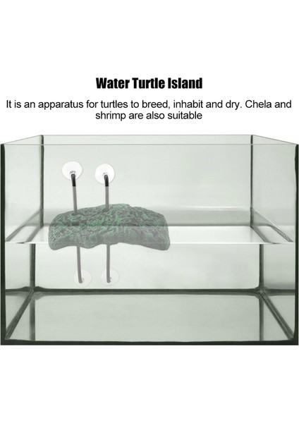 Yarı Sucul Hayvanlar Için Vantuzlu Otomatik Su Kaplumbağası Yüzen Ada(Küçük) (Yurt Dışından) indirimleri