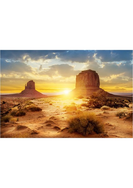 Güneş ve Çöl Tarzı Akvaryum Balık Tankı Arka Plan Posteri Pvc Yapışkanlı Dekor Kağıdı (122 * 46CM) (Yurt Dışından)