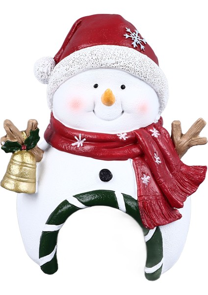 Noel Akvaryum Dekorasyon Çok Amaçlı Peyzaj Reçine Noel Balık Tankı Süsler Akvaryum Ev Ofis Noel Kardan Adam (Yurt Dışından)