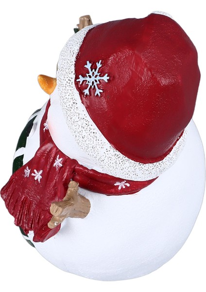 Noel Akvaryum Dekorasyon Çok Amaçlı Peyzaj Reçine Noel Balık Tankı Süsler Akvaryum Ev Ofis Noel Kardan Adam (Yurt Dışından)