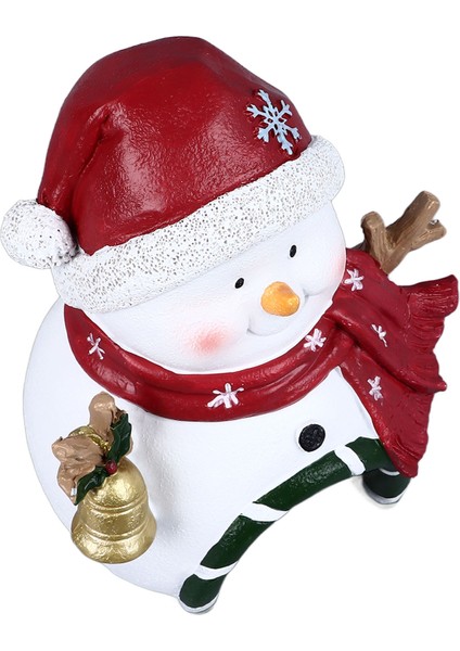 Noel Akvaryum Dekorasyon Çok Amaçlı Peyzaj Reçine Noel Balık Tankı Süsler Akvaryum Ev Ofis Noel Kardan Adam (Yurt Dışından)