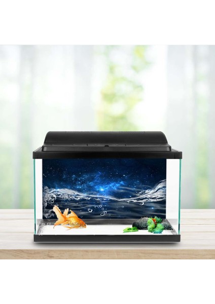 Pvc Yapışkanlı Yıldız Tozu Akvaryum Balık Tankı Arka Plan Posteri Zemin Dekorasyon Kağıdı (91 * 50CM) (Yurt Dışından) modelleri