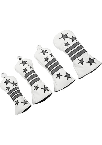 Golf Ahşap Golf Sopası Kılıfı Pentagram Çizgili Pu Su Geçirmez Kumaş Golf Sopası Kılıfı Golf Pratik Için Beyaz (Yurt Dışından) indirimleri