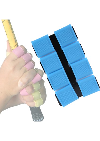 8 Adet Silikon Anti Kayma Esneklik Golfçü Salıncak Kavrama Golf Parmak Bandı Kapak Setleri (Mavi) (Yurt Dışından) modelleri