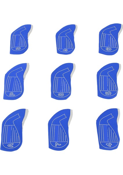 9 Adet Kulübü Golf Sopası Kılıfı Numarası ile Toz Geçirmez Moda Şok Emici Anti Kayma Kulübü Demir Golf Sopası Kılıfı Kulübü Malzemeleri Mavi (Yurt Dışından) fiyatları