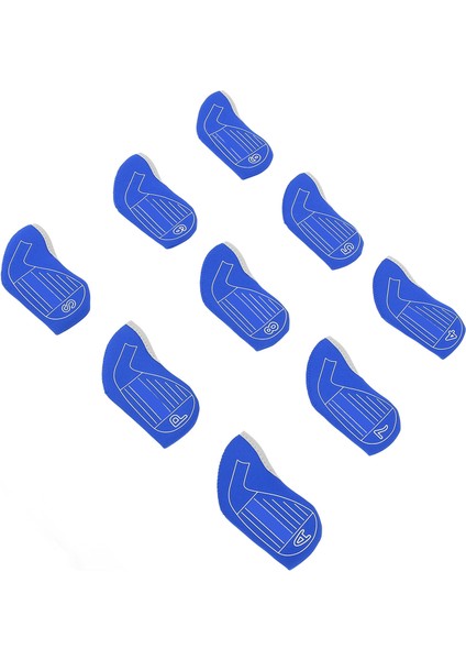 9 Adet Kulübü Golf Sopası Kılıfı Numarası ile Toz Geçirmez Moda Şok Emici Anti Kayma Kulübü Demir Golf Sopası Kılıfı Kulübü Malzemeleri Mavi (Yurt Dışından) modelleri