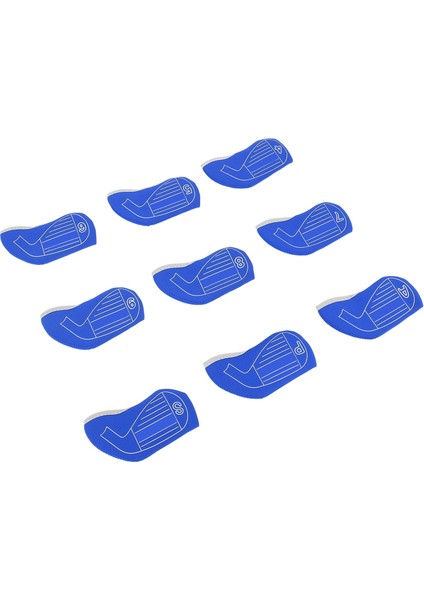 9 Adet Kulübü Golf Sopası Kılıfı Numarası ile Toz Geçirmez Moda Şok Emici Anti Kayma Kulübü Demir Golf Sopası Kılıfı Kulübü Malzemeleri Mavi (Yurt Dışından) fırsatları