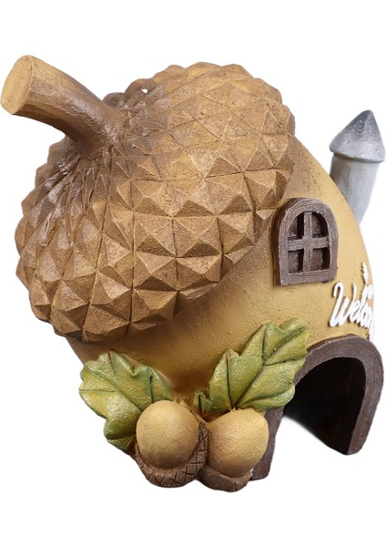 Akvaryum Reçine Dekorasyon Eğlenceli Simülasyon Yenilikçi Peyzaj Akvaryum Hideout Ev Su Tankı Akvaryum Meşe Palamudu (Yurt Dışından) modelleri