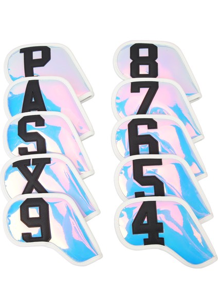 10 Adet Golf Kulübü Başörtüsü Pu Golf Kulübü Koruyucu Golf Sopası Ucu Kapakları Golf Meraklıları Için Siyah (Yurt Dışından)