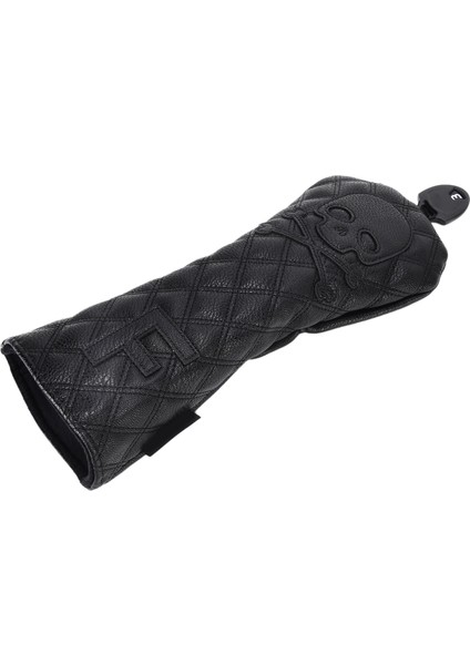Pu Deri Golf Ahşap Başlık Kılıfları Su Geçirmez Golf Kafatası Desenli Putter Kulübü Başlık Kılıfı Koruyucunumara 3 (Yurt Dışından)