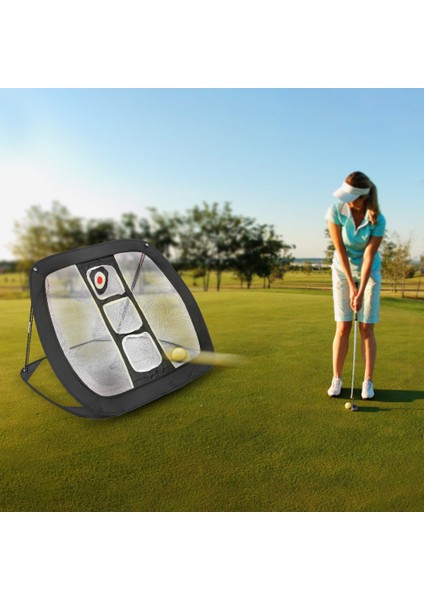 Taşınabilir Profesyonel Spor Golf Eğitim Uygulama Ağı Topları Hedef Egzersiz Aksesuarları Yeni Başlayanlar Için (Siyah Beyaz) (Yurt Dışından) indirimleri