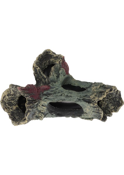 Akvaryum Ağaç Gövdesi Dekorasyon Reçine Simülasyon Balık Tankı Süs Sürüngen Kutusu Peyzaj (Yurt Dışından)