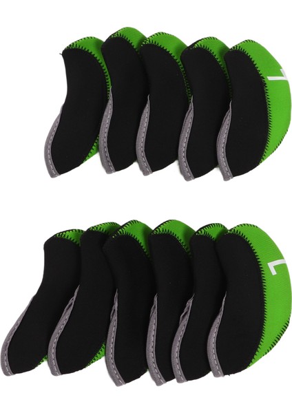 11 Adet / Takım Numarası Golf Demir Başörtüsü Neopren Golf Kulübü Demir Golf Sopası Kılıfı Koruyucu Covergreen (Yurt Dışından)