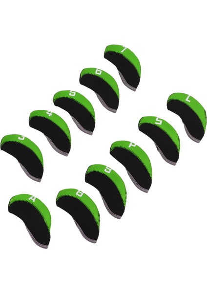 11 Adet / Takım Numarası Golf Demir Başörtüsü Neopren Golf Kulübü Demir Golf Sopası Kılıfı Koruyucu Covergreen (Yurt Dışından)