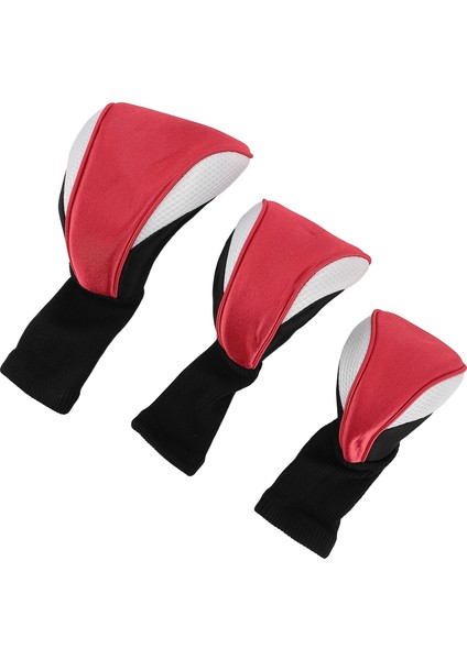 3 Adet Kulübü Golf Sopası Kılıfı Değiştirilebilir Etiketleri ile Nefes Çizilmeye Dalı Naylon Kompozit Kumaş 1 3 5 Kulübü Koruyucu Golf Sopası Kılıfı Kırmızı Beyaz (Yurt Dışından) fiyatları