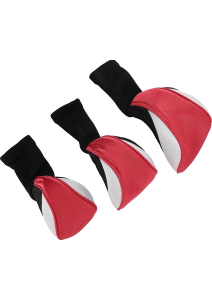 3 Adet Kulübü Golf Sopası Kılıfı Değiştirilebilir Etiketleri ile Nefes Çizilmeye Dalı Naylon Kompozit Kumaş 1 3 5 Kulübü Koruyucu Golf Sopası Kılıfı Kırmızı Beyaz (Yurt Dışından) fırsatları