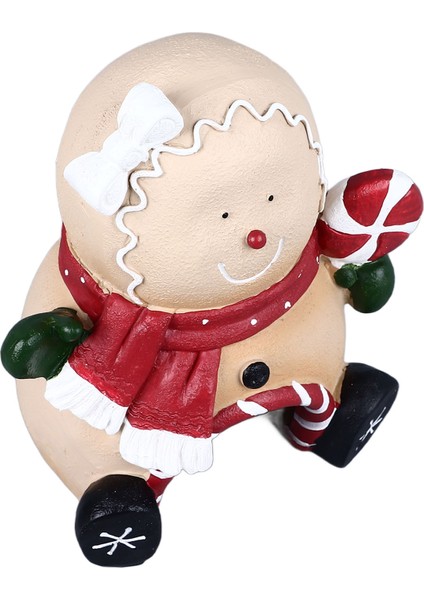 Noel Akvaryum Dekorasyon Çok Amaçlı Peyzaj Reçine Noel Balık Tankı Süsler Akvaryum Ev Ofis Noel Zencefilli Kurabiye Adam (Yurt Dışından) modelleri