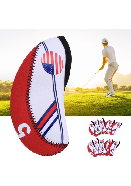 10 Adet Bez Taşınabilir Golf Sopası Başlığı Pratik Putter Başlığı Başlığı Spor Eğlence Aksesuarı Kırmızı (Yurt Dışından) indirimleri