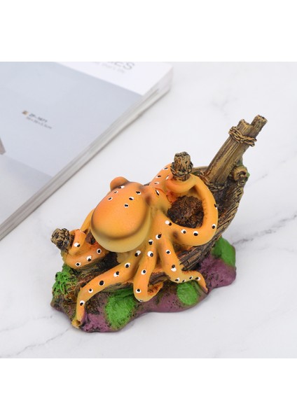 Reçine Akvaryum Yapay Simülasyon Ahtapot Gizlemek Ev Balık Tankı Peyzaj Süs Aksesuarları (Yurt Dışından) fırsatları