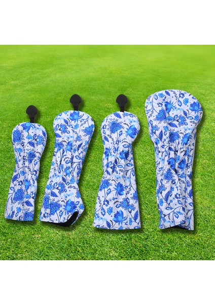 4 Adet 1/3/5/ut Pu Deri Su Geçirmez Kalınlaştırılmış Peluş Golf Putter Başlığı Kılıfı Ahşap Kulüp Başlığı Kılıfları Aksesuarı (Yurt Dışından)