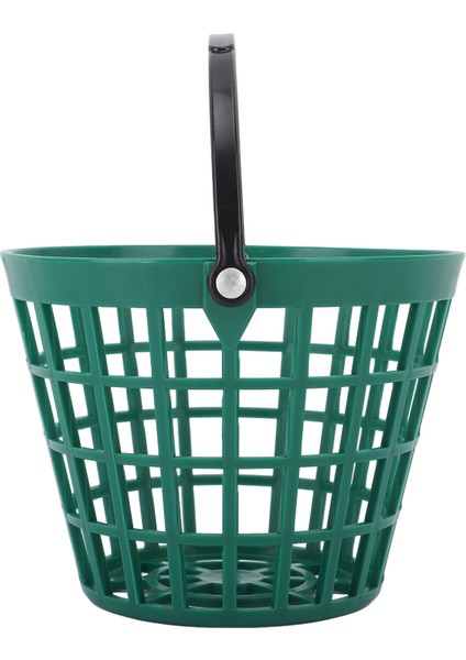 Golf Topu Sepeti Golfball Konteyner Kolu ile Naylon Plastik Golf Topu Kova Yeşil 50 Adet Kadar Tutar (Yurt Dışından)