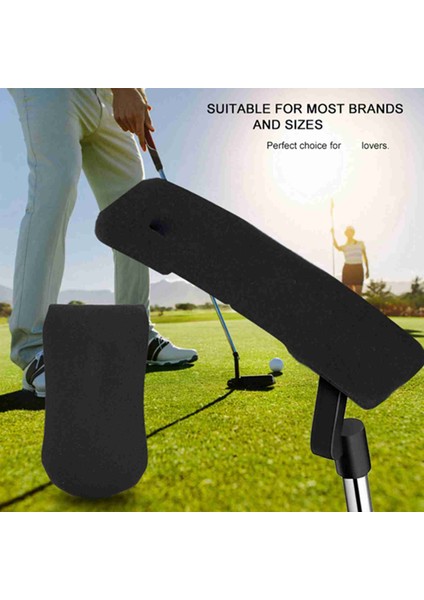 Naylon Golf Atıcı Kapaknı Koruyun Koruma Kılıfı Başörtüsü Siyah (Yurt Dışından)