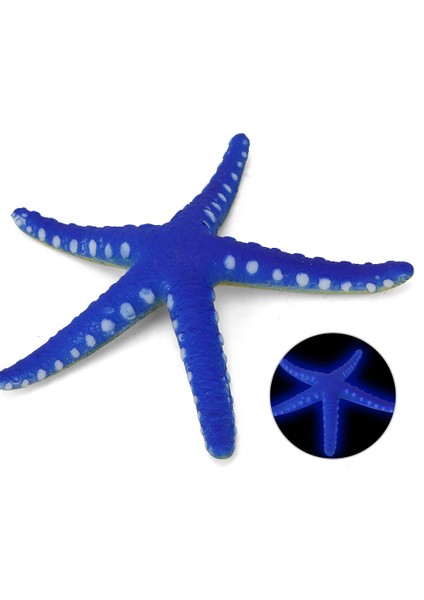Akvaryum Balık Tankı Güvenli Plastik Aydınlık Simülasyon Denizyıldızı Peyzaj Decorationblue (Yurt Dışından)