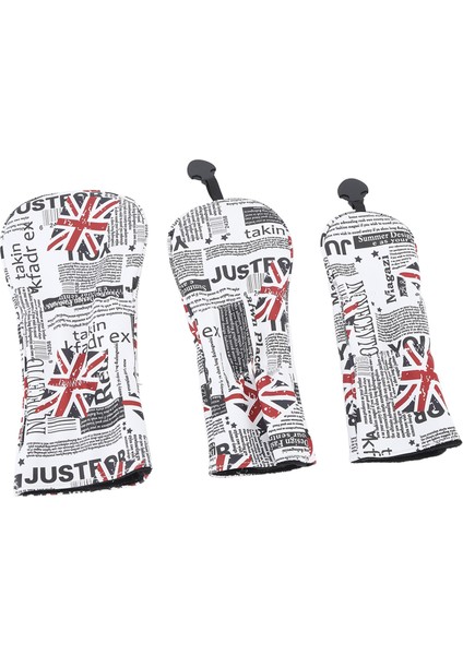 3 Adet Golf Sopası Ucu Kapağı Pu Su Geçirmez Ingiliz Bayrağı Desen Golf Sopası Kılıfı Plaka ile Eğitim Için (Yurt Dışından) indirimleri