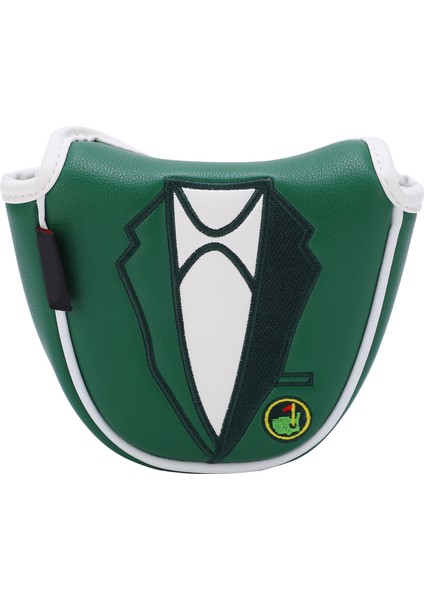 Golf Putter Kılıfı Yeşil Işlemeli Ipucu Koruma Kılıfı Yarım Daire Putter Kılıfı (Yurt Dışından)