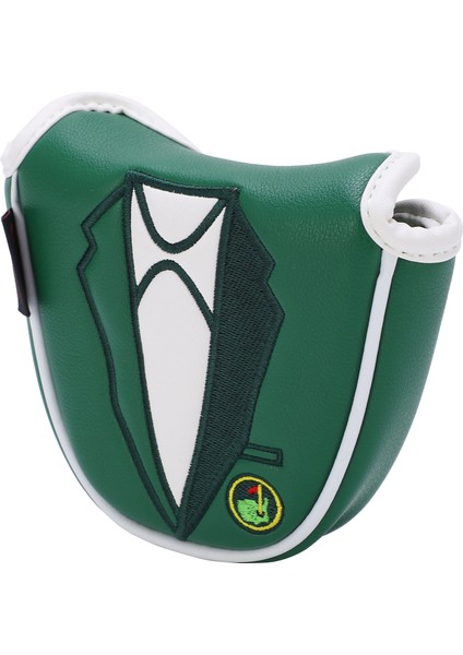 Golf Putter Kılıfı Yeşil Işlemeli Ipucu Koruma Kılıfı Yarım Daire Putter Kılıfı (Yurt Dışından)