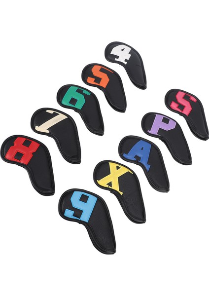 Pu Golf Sopası Ucu Kapakları Golf Demir Sopası Ucu Kapakları Headcovers Golfçü Severler Gözştırıcı Renkli Karakterler (Yurt Dışından) modelleri