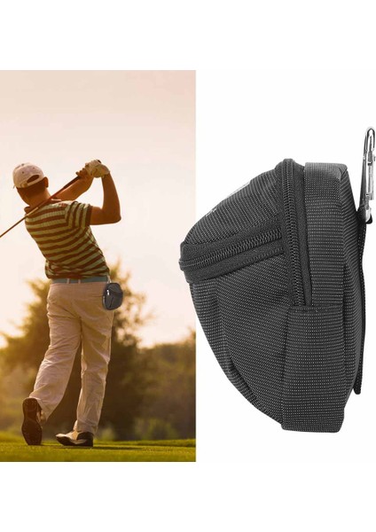 Anahtarlık Siyah ile Taşınabilir Küçük Polyester Golf Topu Çanta Bel Paketi Aksesuar (Yurt Dışından) indirimleri
