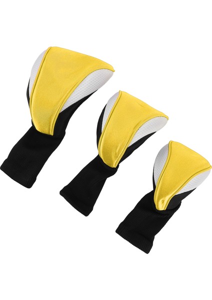 3 Adet Kulübü Golf Sopası Kılıfı Değiştirilebilir Etiketleri ile Nefes Çizilmeye Dalı Naylon Kompozit Kumaş 1 3 5 Kulübü Koruyucu Golf Sopası Kılıfı Sarı Beyaz (Yurt Dışından) fiyatları