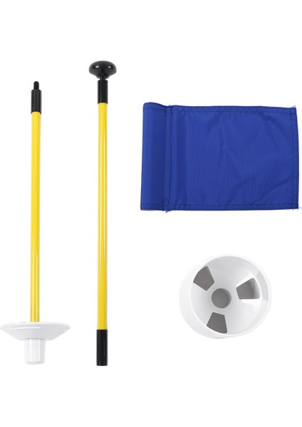 Uygulama Golf Deliği Direk Kupası Bayrak Sopası Çıkarılabilir 2 Bölümlü Golf Putting Green Bayrak Sopası Mavi (Yurt Dışından) indirimleri