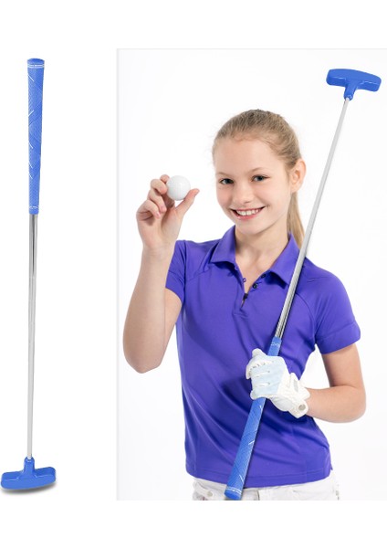 31 Inç Mini Ka Başlıklı Golf Putter'ları Çocuk Golf Putter'ı Çelik Şaft (Mavi) (Yurt Dışından)