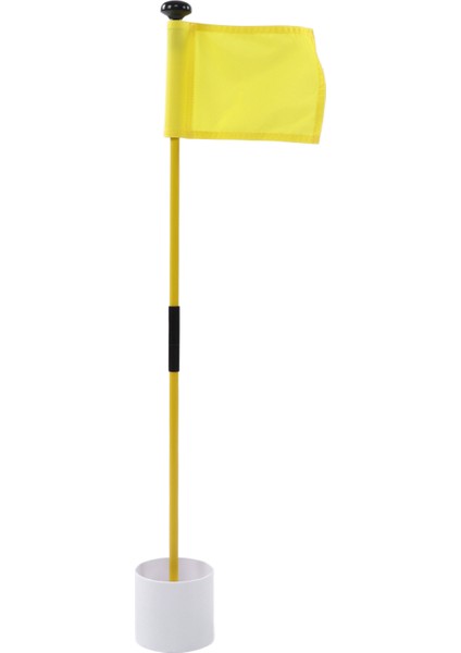 Uygulama Golf Deliği Direk Kupası Bayrak Çubuğu Çıkarılabilir 2 Bölümlü Golf Putting Green Bayrak Çubuğusarı (Yurt Dışından)
