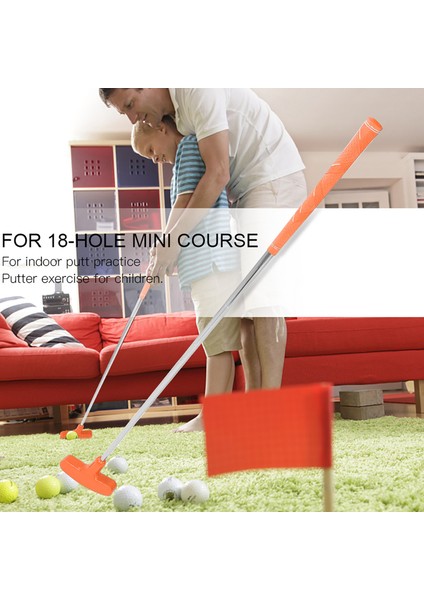 24 Inç Mini Ka Başlıklı Golf Putter'ları Çocuk Golf Putter'ı Çelik Şaft (Turuncu) (Yurt Dışından) fiyatları