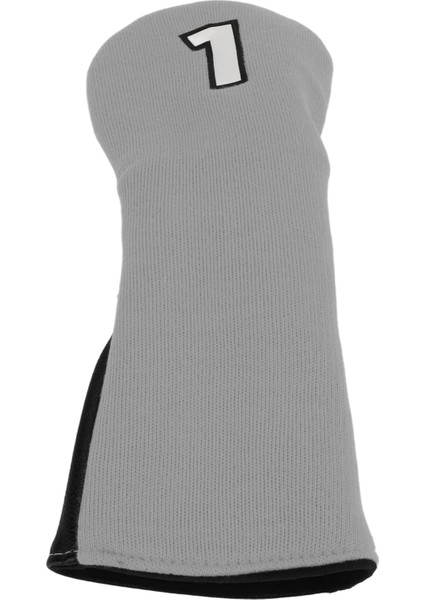 Golf Sopası Kılıfı Karışık Kumaş Baş Koruyucu Örme Polyester Su Geçirmez Pu 1 Numaralı Antrenman Yarışması Içingri ve Siyah (Yurt Dışından)