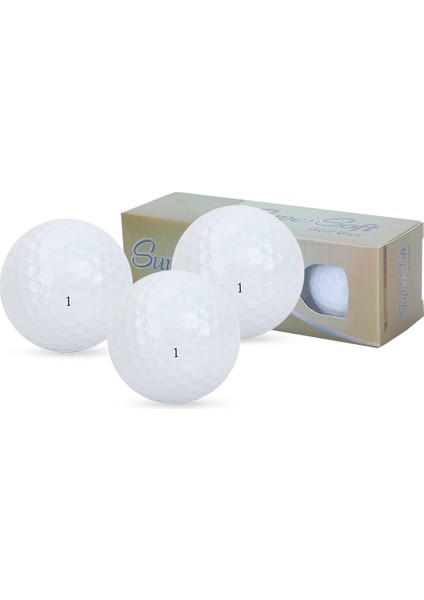 12 Adet / Paket Dört Katmanlı Turnuva Golf Topu Eğitim Uygulama Topları (Yurt Dışından)