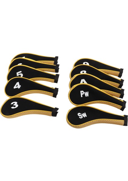 10 Adet Golf Demir Başlığı Kılıfı Seti Fermuarlı Golf Sopası Başlığı Kılıfları Çoğu Sopaya Uygun Koruyucu Golf Başlığı Kılıfları Sarı (Yurt Dışından) fiyatları
