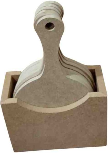 Mdf Dekoratif Bardak Altlığı