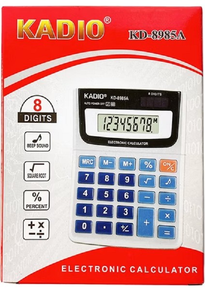 Kadıo KD-8985A 8 Haneli Hesap Makinası