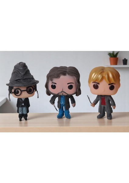 Harry Potter Pop Stil Sirius Black Ron Weasley Harry Potter 3lü Karakter Figür Oyuncak 10 Cm.