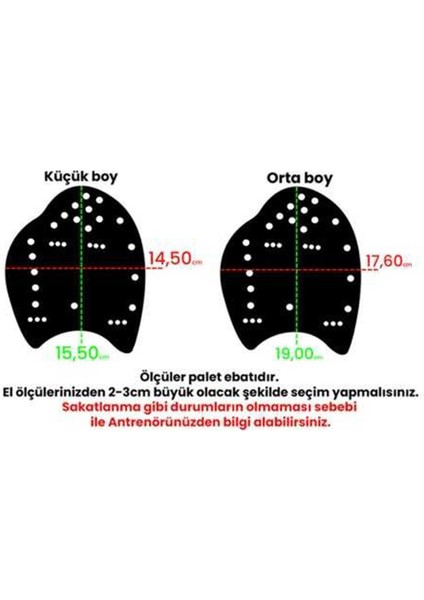 Yüzücü Küçük Boy El Paleti, Küçük Boy, Yüzücü Palet