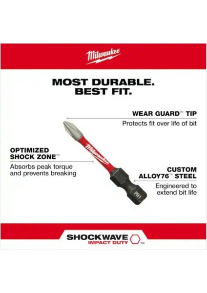 Bits Yıldız Uç Vidalama Matkap Ucu Pz2 x 50MM -2 Adet fırsatları