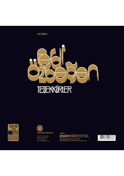 Ferdi Özbeğen - Teşekkürler (Plak)